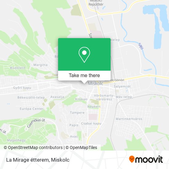 La Mirage étterem map