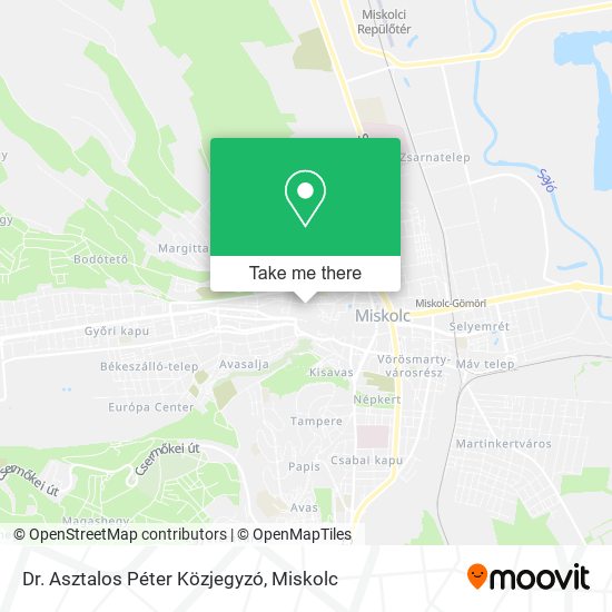 Dr. Asztalos Péter Közjegyzó map