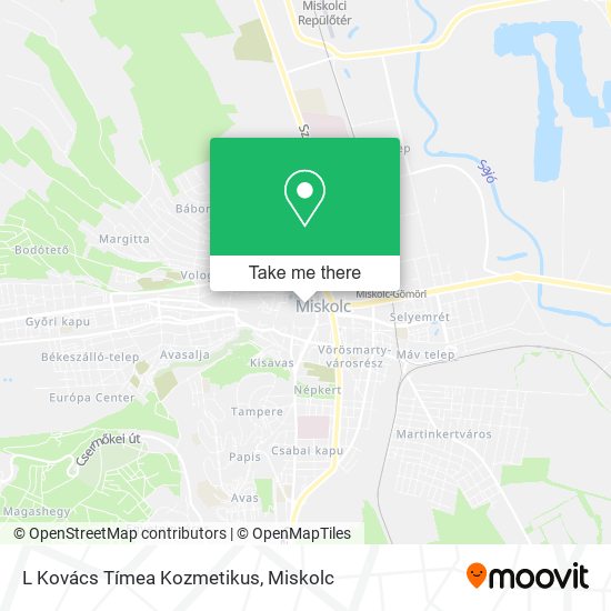 L Kovács Tímea Kozmetikus map