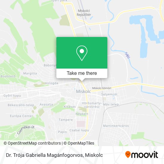 Dr. Trója Gabriella Magánfogorvos map