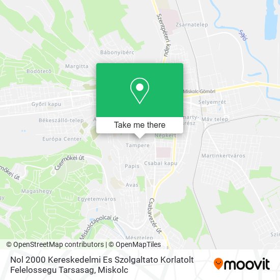 Nol 2000 Kereskedelmi Es Szolgaltato Korlatolt Felelossegu Tarsasag map