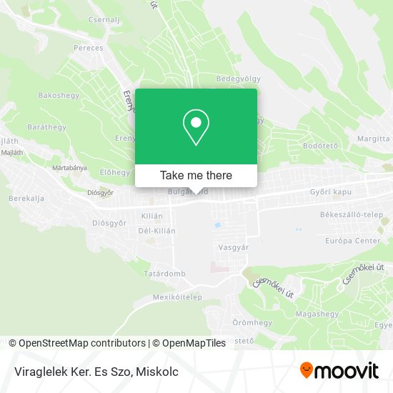 Viraglelek Ker. Es Szo map