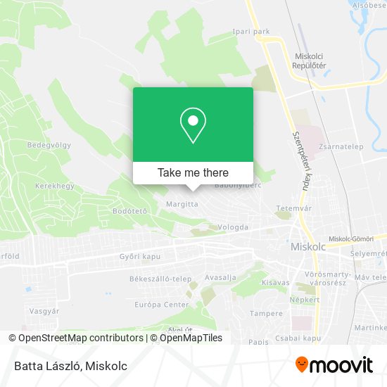 Batta László map