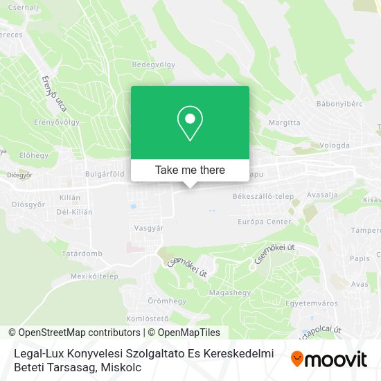 Legal-Lux Konyvelesi Szolgaltato Es Kereskedelmi Beteti Tarsasag map