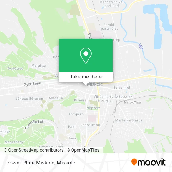 Power Plate Miskolc map