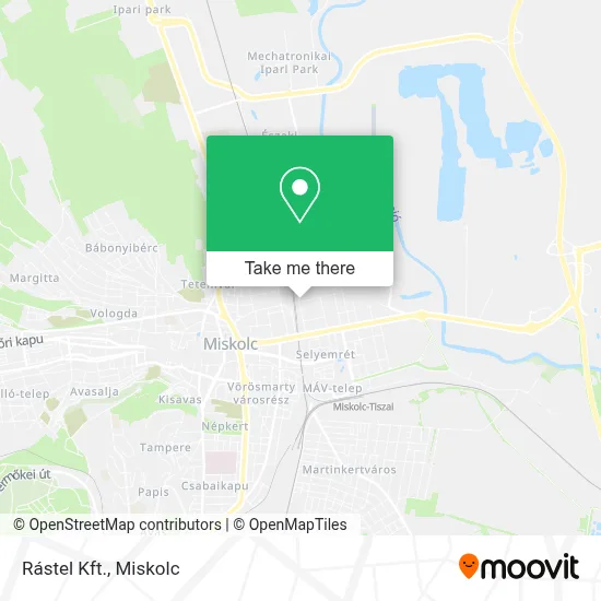 Rástel Kft. map