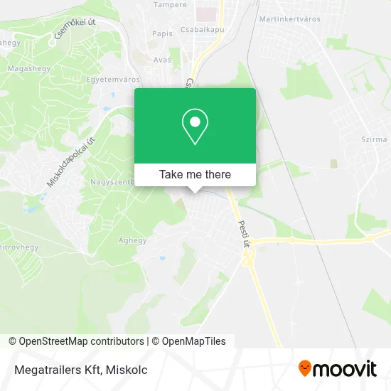 Megatrailers Kft map