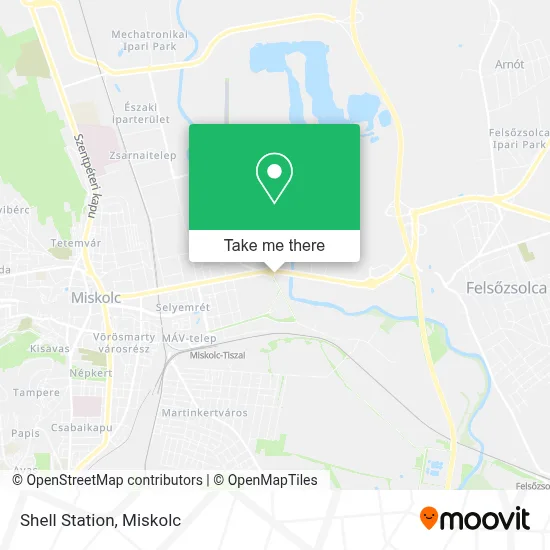 Shell Station map