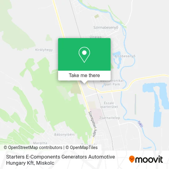 Starters E-Components Generators Automotive Hungary Kft map