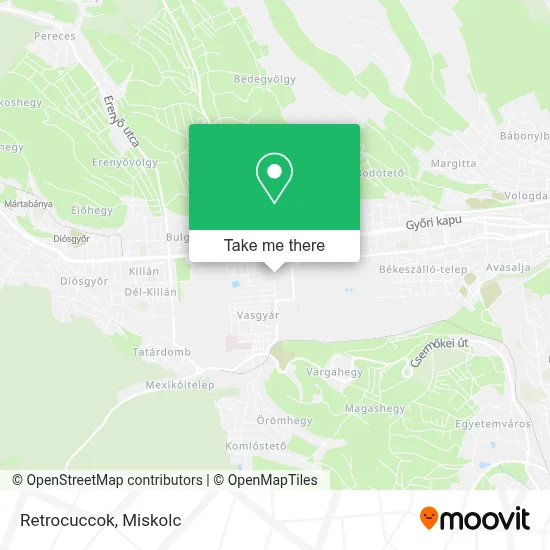 Retrocuccok map