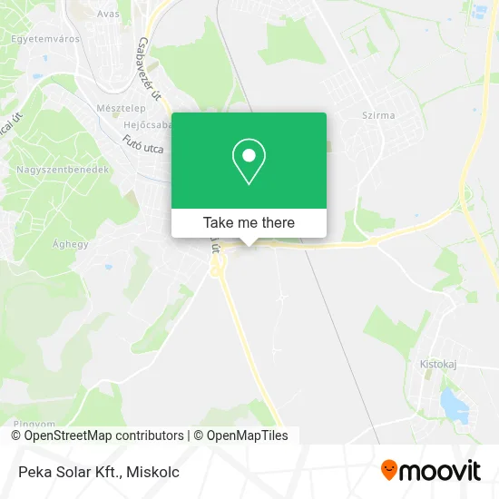 Peka Solar Kft. map