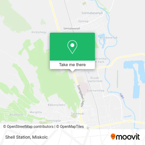 Shell Station map