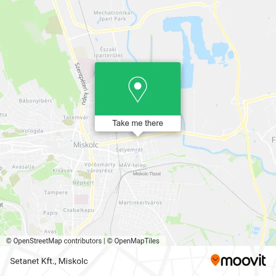 Setanet Kft. map