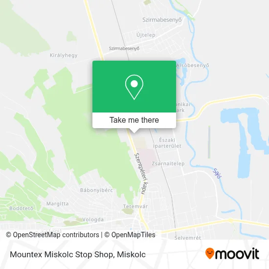Mountex Miskolc Stop Shop map