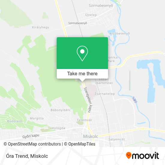 Óra Trend map