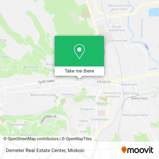 Demeter Real Estate Center map