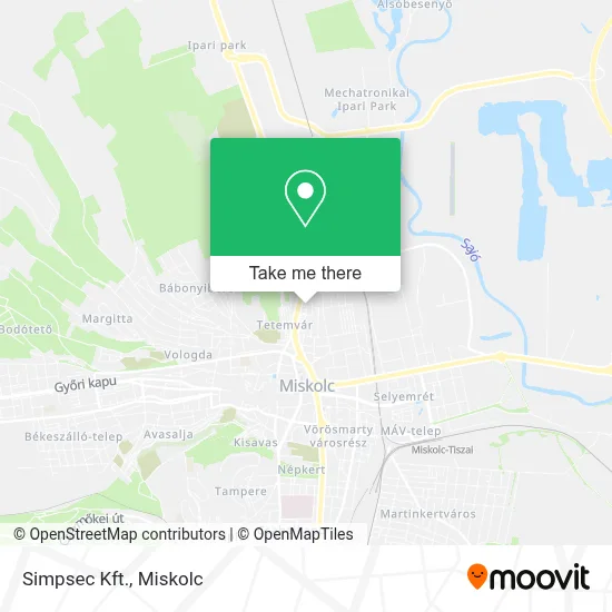 Simpsec Kft. map