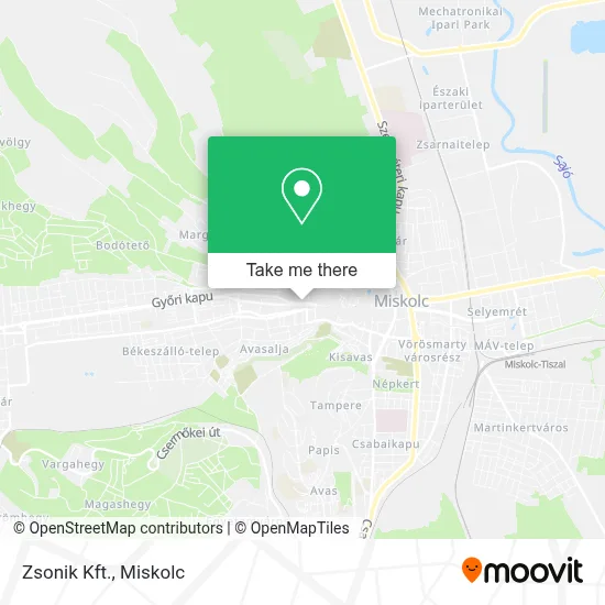 Zsonik Kft. map