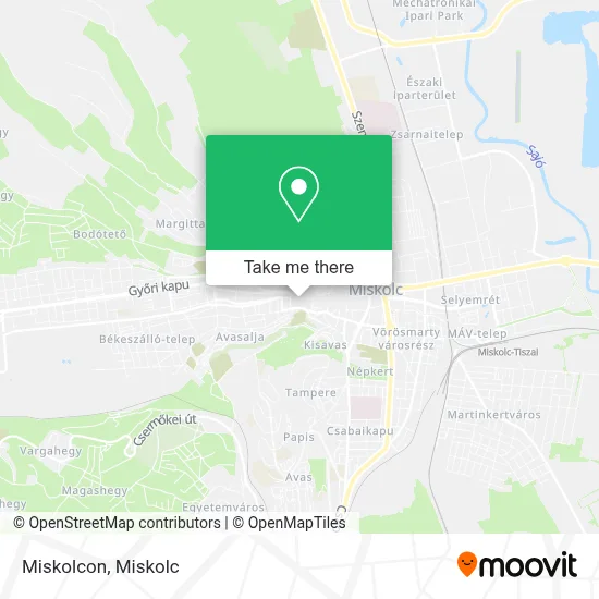 Miskolcon map