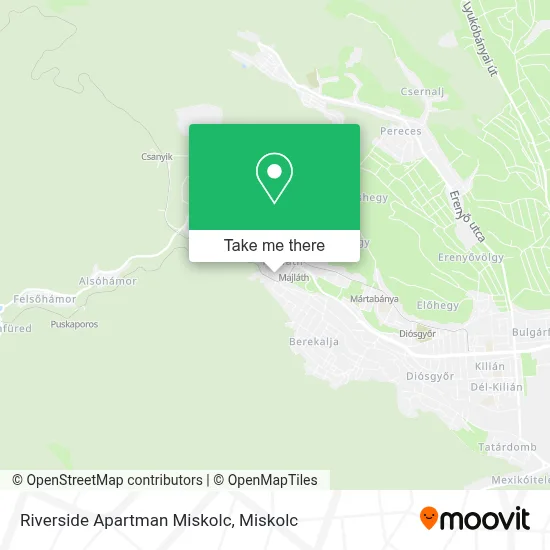Riverside Apartman Miskolc map