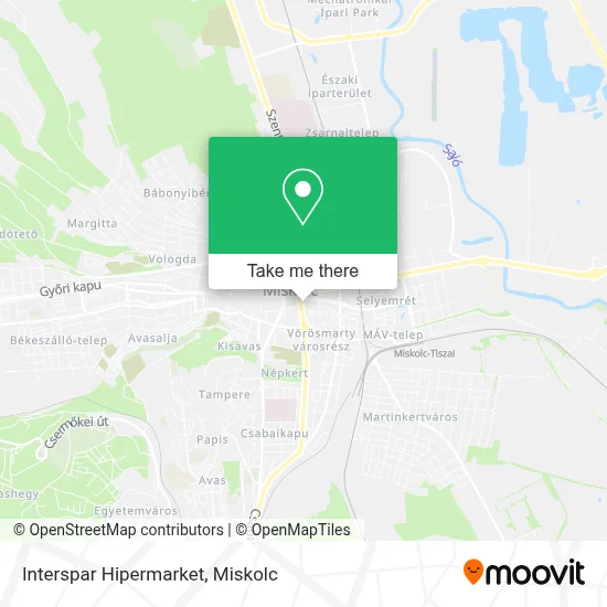 Interspar Hipermarket map