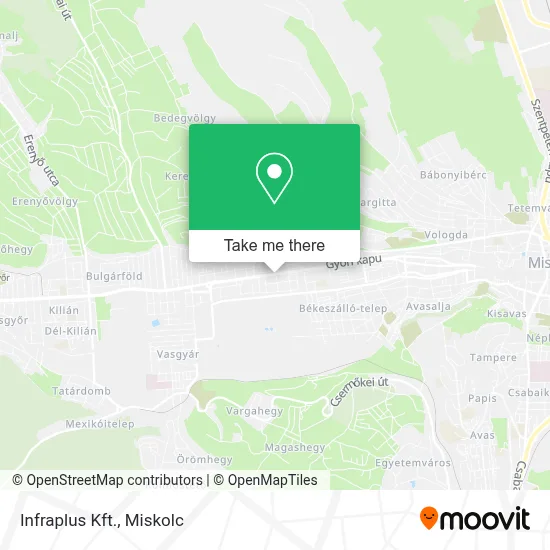 Infraplus Kft. map