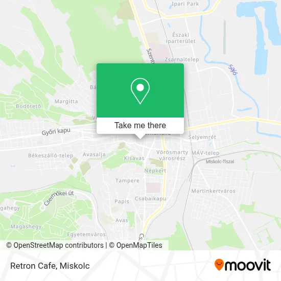 Retron Cafe map