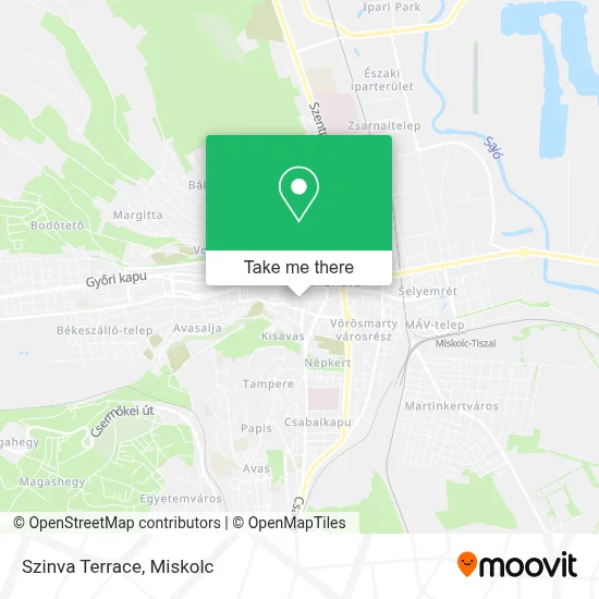 Szinva Terrace map
