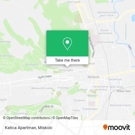 Katica Apartman map