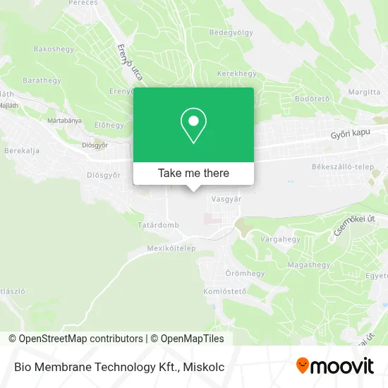 Bio Membrane Technology Kft. map
