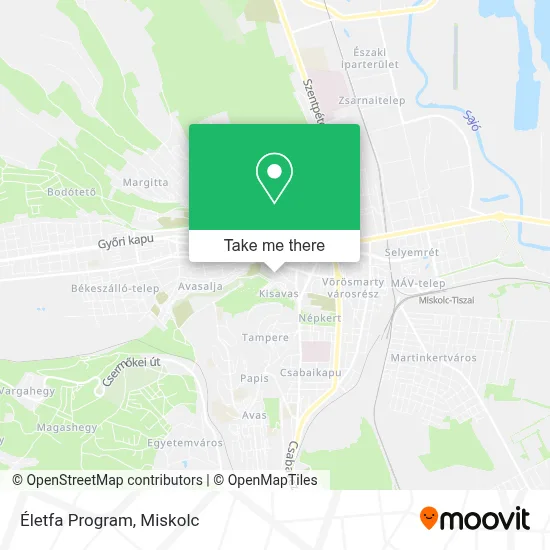 Életfa Program map