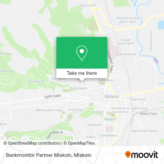 Bankmonitor Partner Miskolc map