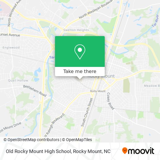 Mapa de Old Rocky Mount High School