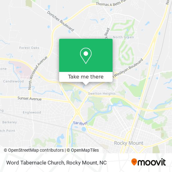 Mapa de Word Tabernacle Church