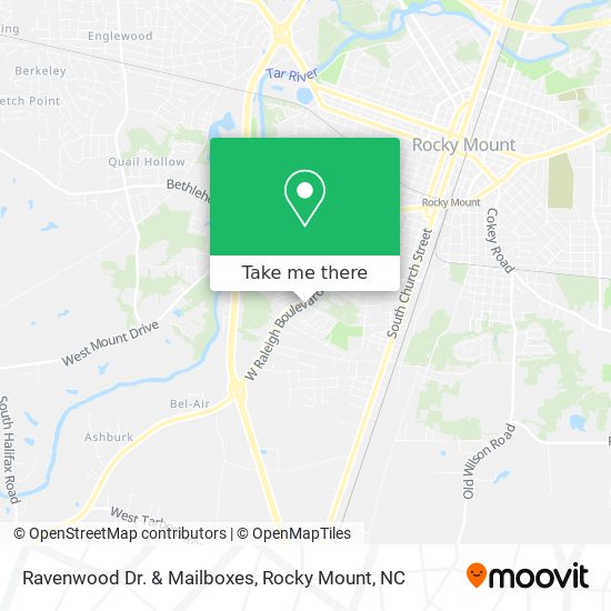 Ravenwood Dr. & Mailboxes map