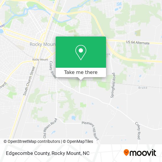 Edgecombe County map