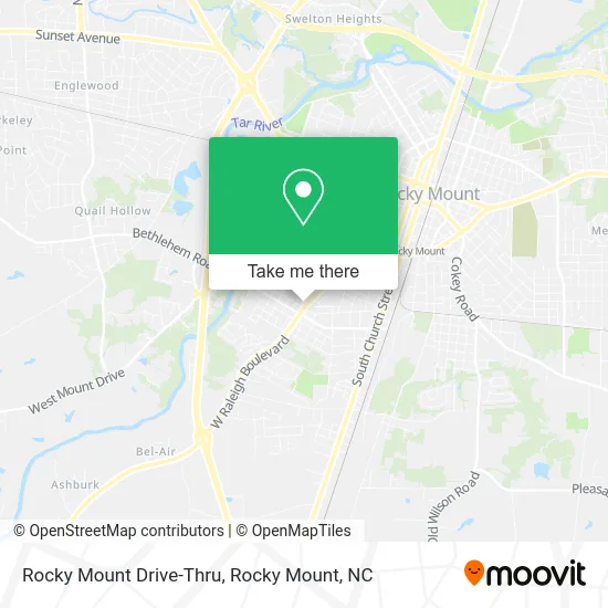 Rocky Mount Drive-Thru map