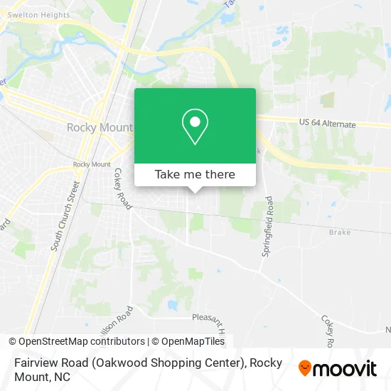 Fairview Road (Oakwood Shopping Center) map