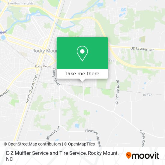 Mapa de E-Z Muffler Service and Tire Service