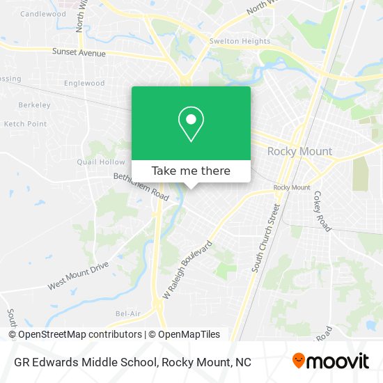 GR Edwards Middle School map