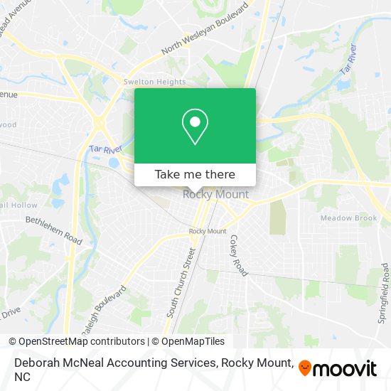Mapa de Deborah McNeal Accounting Services