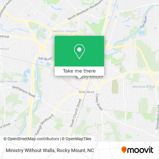 Ministry Without Walls map