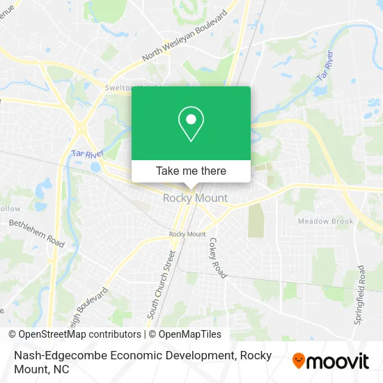 Nash-Edgecombe Economic Development map