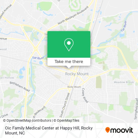 Mapa de Oic Family Medical Center at Happy Hill