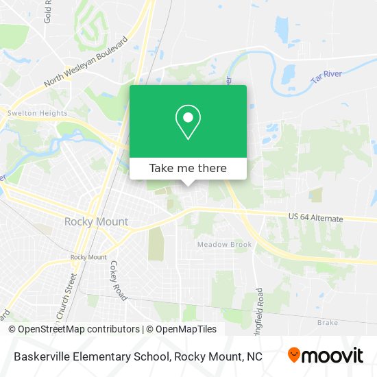 Mapa de Baskerville Elementary School