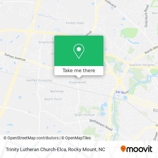 Mapa de Trinity Lutheran Church-Elca