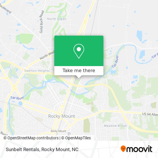Sunbelt Rentals map