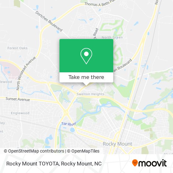 Rocky Mount TOYOTA map