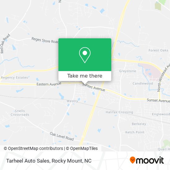 Tarheel Auto Sales map