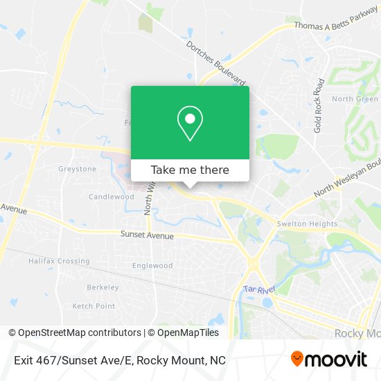 Exit 467/Sunset Ave/E map